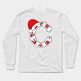 Letter C (Happimola Christmas Alphabet) Long Sleeve T-Shirt